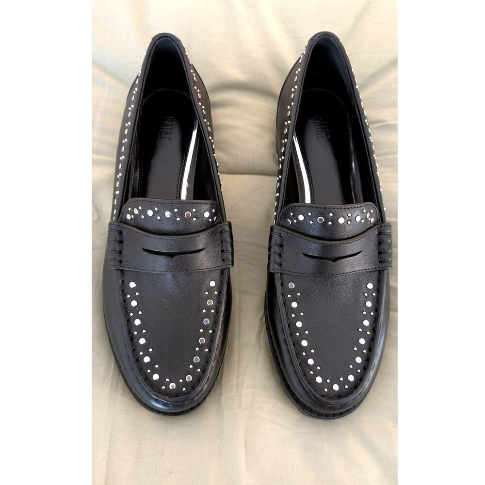 PAIGE Women's "Ellis" Studded Leather Loafers